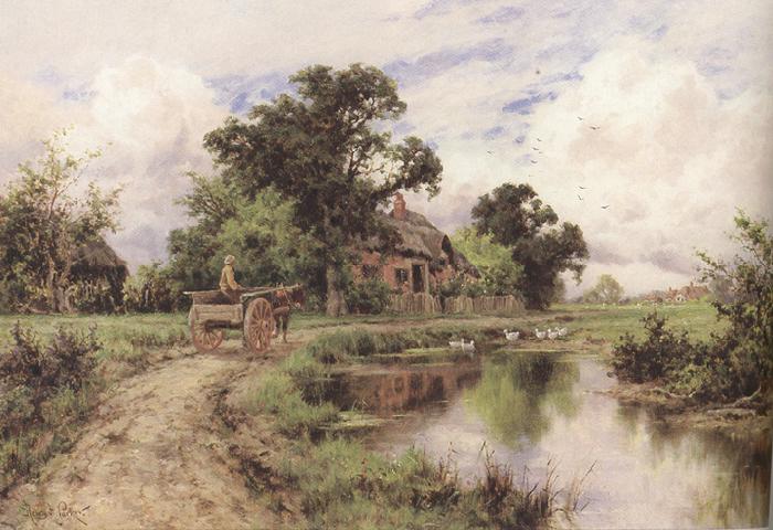 Henry h.parker A Tranquil Ride (mk37) Germany oil painting art
